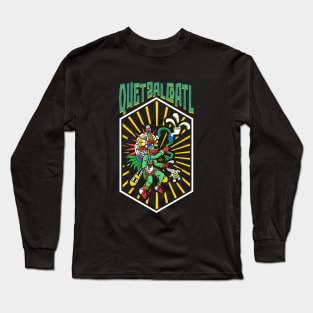 Aztec God of the Wind - Quetzalcoatl Long Sleeve T-Shirt